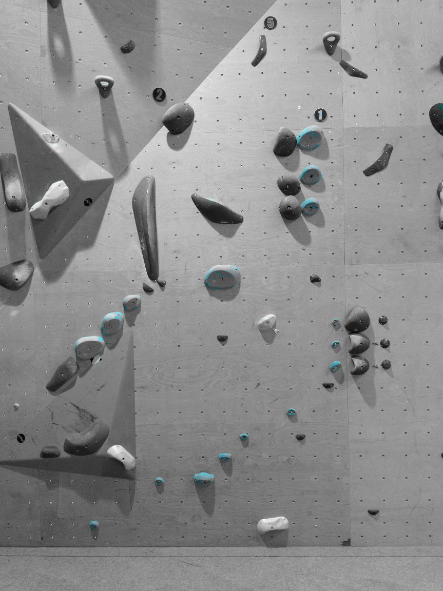 Photographie du bloc coté 1 dans le secteur Gauche la salle Goat Rocks Nancy.