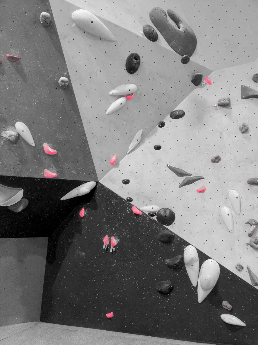Photographie du bloc coté 6c dans le secteur Porte la salle Bloc Session Nancy.